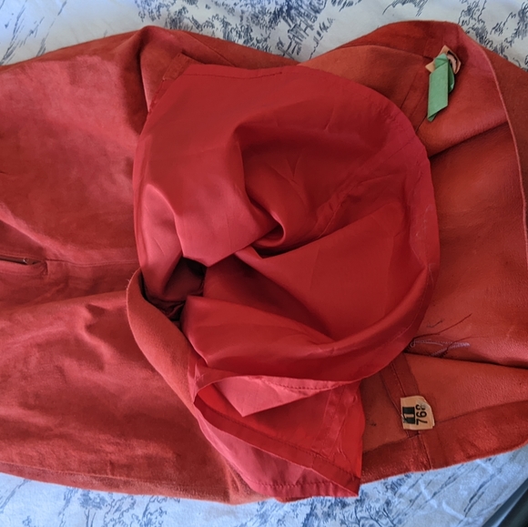 EUC Vintage Suede and Leather Strapless Midi Dress - Picture 6 of 13